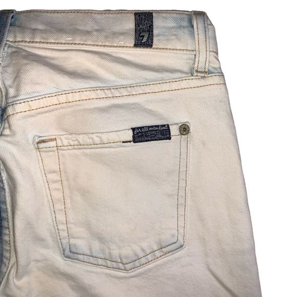 7 For All Man Kind Edie Jeans Size 25 Button Fly - Picture 3 of 13